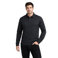 Polera Pique Manga Larga Proflex PF 913N Negra Hombre