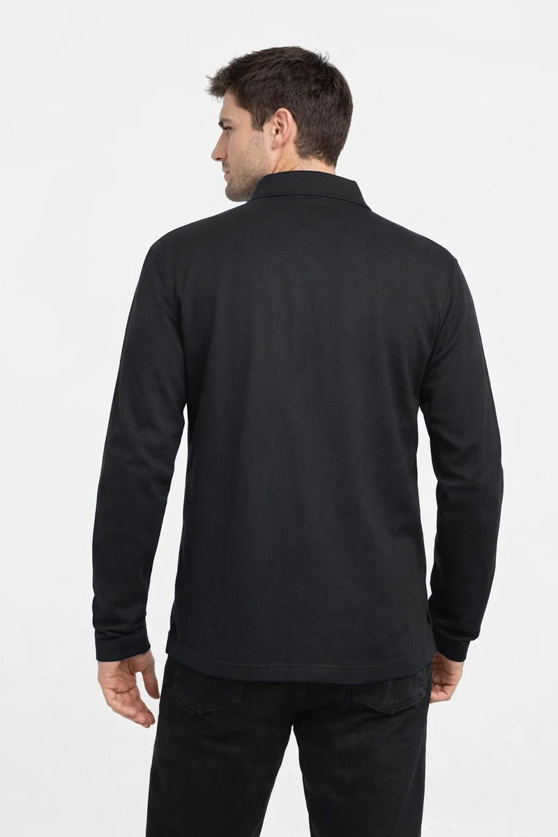 Polera Pique Manga Larga Proflex PF913N Hombre