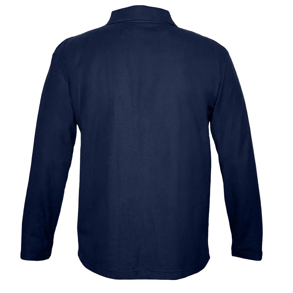 Polera Pique Manga Larga Proflex PF 913N Azul Marino Hombre