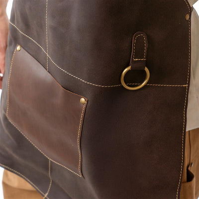 Pechera Parrillera Cuero Natural ORYX NAHUEL C Unisex