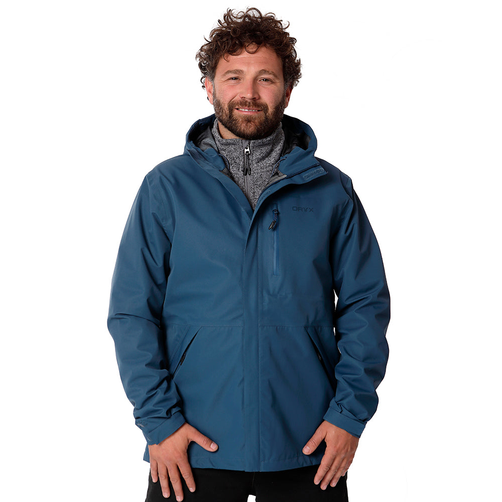 Impermeable ORYX JASPER Azul Hombre