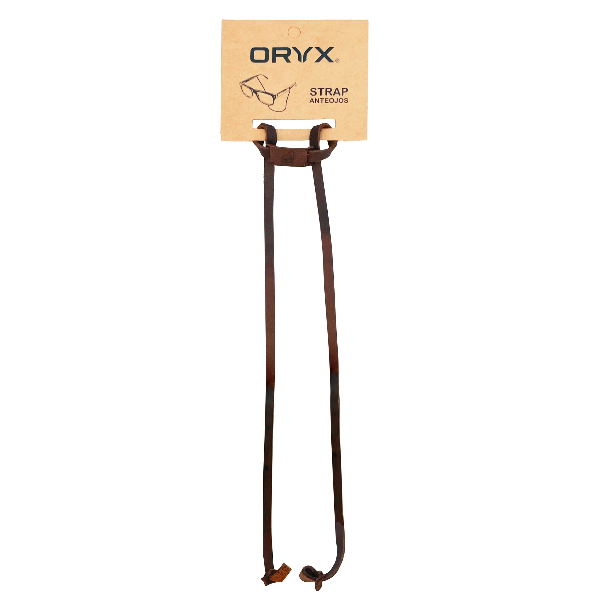 Strap Anteojos Cuero Natural ORYX TAOS Café Unisex