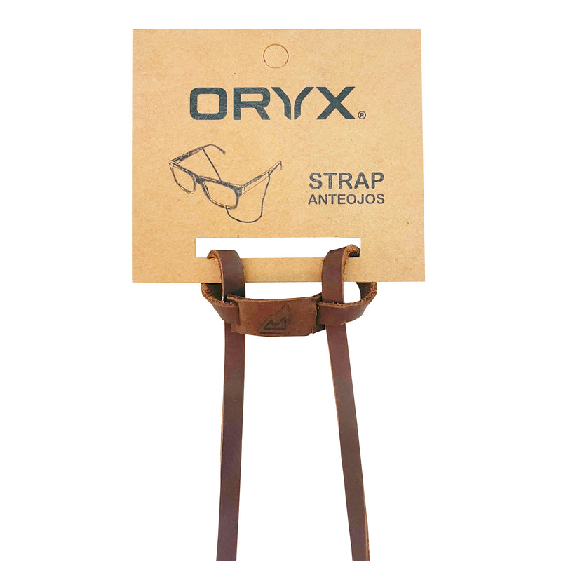 Strap Anteojos Cuero Natural ORYX TAOS Café Unisex