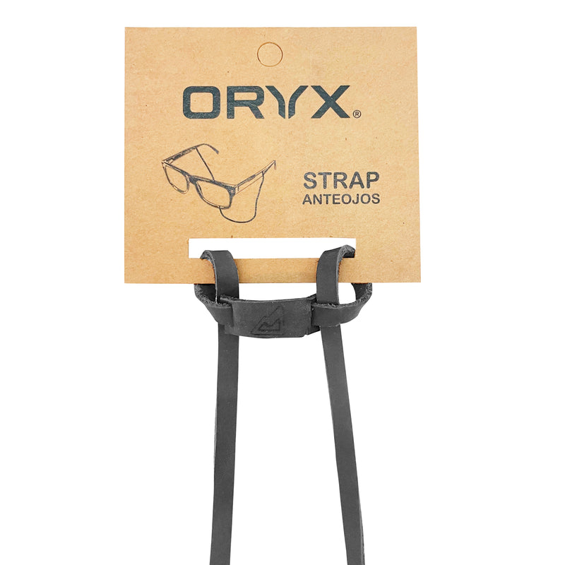 Strap Anteojos Cuero Natural ORYX TAOS Negro Unisex